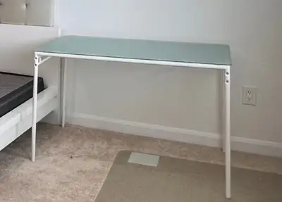 Glass top desk L 43’-W 30’ for study or dining table, View more