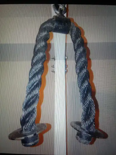 Cable machine rope attachment for $20 or trade , View more