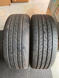 Pair of 215/55/16 continental conti pro contact with 80% tread