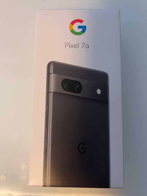 Google Pixel 7a 128 GB Charcoal - brand new unopened (Telus) in Cell Phones in Moose Jaw