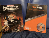 Flute Books - 1 with CD fundamentals, 1 Jazz songs