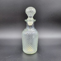 Vintage Avon Diamond Cut Apothecary Decanter Flavor Fresh Bottle