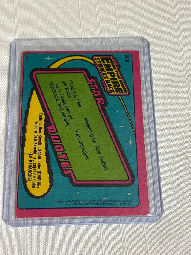 Luke Skywalker 1980 Topps Star Wars: The Empire Strikes Back  in Arts & Collectibles in Ottawa - Image 3
