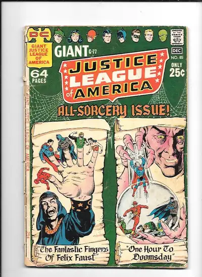 JUSTICE LEAGUE OF AMERICA #85  GOOD 2.0 DC 1970 $2, View more