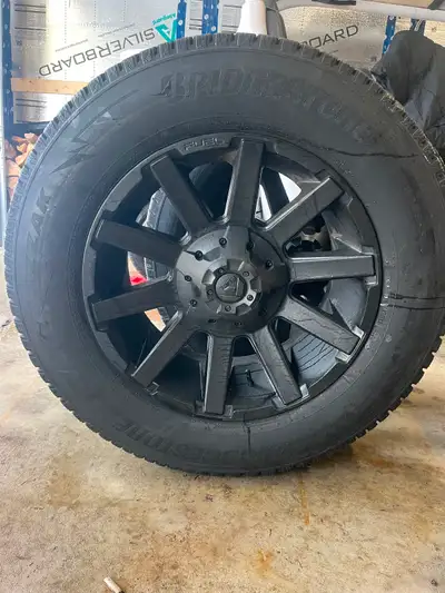 Selling brand new 20 inch fuel, rim and tire. I only used them this season. I paid $3600 for the tir...