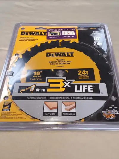 Dewalt DWA11024 10" Wood Saw Blade Mitre Saw Table Saw. *NEW*, View more