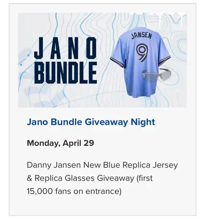 Josh donaldson jersey giveaway sale