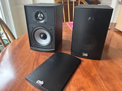 PSB Home Theatre Speakers X 5 Like New, View more