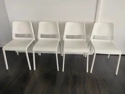 IKEA (Teodores) white chairs, View more