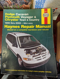 Hanes manual for a Dodge caravan