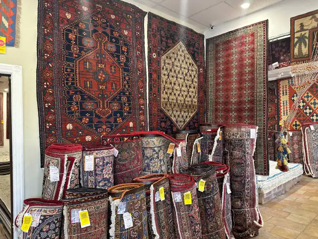 Handmade Wool Baluch Persian Rug,6.7 x 3.6 ft,Red,Black in Rugs, Carpets & Runners in Markham / York Region - Image 9