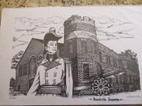 Pen and Ink Brockville Armouries 98/100