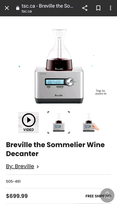 BREVILLE Sommelier  Oxygenation System, View more