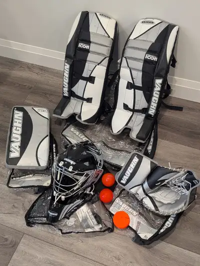 Vaughn Junior Pro-Style Ball Hockey Goalie Equipment Set, View more