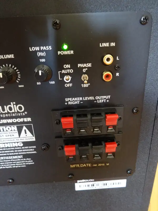 Polk Audio RM6750 powered subwoofer for sale in Speakers in Markham / York Region - Image 7