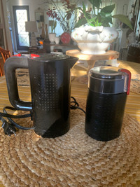 BODUM BISTRO COFFEE SET ! ELECTRIC KETTLE & GRINDER ! COMBO !