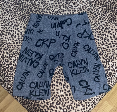 CALVIN KLEIN PERFORMANCE (Size L) Grey Biker/Short Leggings, View more