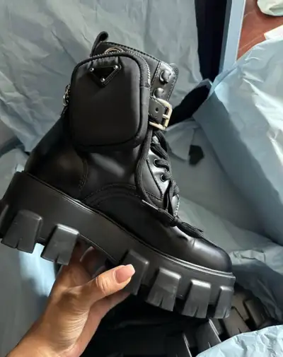 Prada Monolith Boots 5.5 , View more