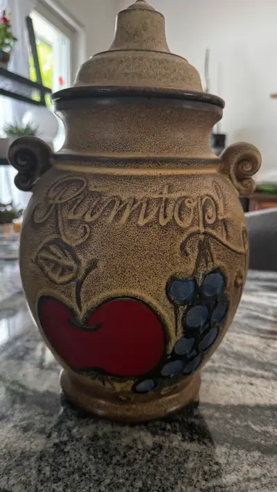 German vintage Rumtopf rum pot, View more