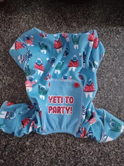 Pups outfit or  pajamas size small. Oh Yeti., View more