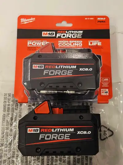 Brand new Milwaukee M18 8.0 Forge Battery (2), View more