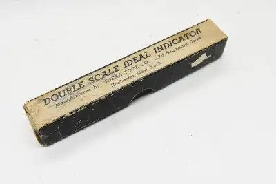 Ideal double scale boxed indicator antique, View more
