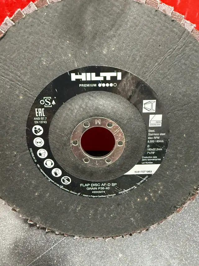Hilti 7" Flap Discs (77 total)603219808570593281