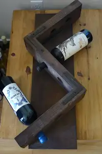 Wall mount wine racks - all wood