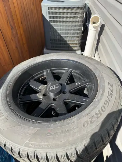 Winter wheels and tires for ram 1500 With TPMS sensors Studded Used one winter