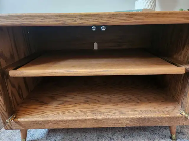 mid-century modern cabinet with pullout shelf in Bookcases & Shelving Units in Edmonton - Image 8