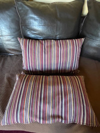 IKEA “Kulladal” cushions/pillows with zippered covers (like new)
