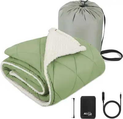 12V Portable Heated Blanket, Battery Operated Shawl Throw with D, View more