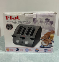 T-fal Avanté Deluxe Toaster; Sleek, Black, 4-Slice Toaster