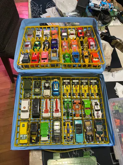 Vintage Hot wheels, matchbox, marjorette toy car collection, View more