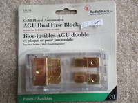 AGU Gold Plated Fuse Blocks Single & Dual– Brand New In Package