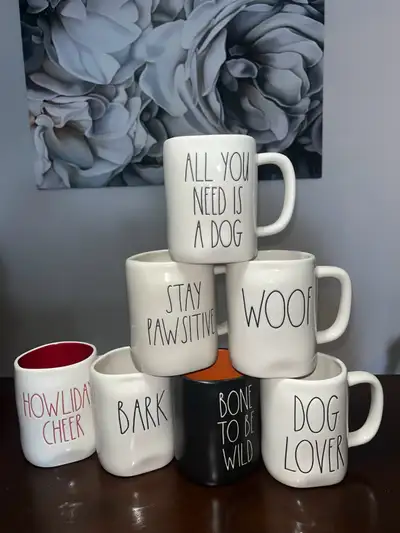 Brand New/Like-New - Rae Dunn Dog Mugs - $5 each, View more