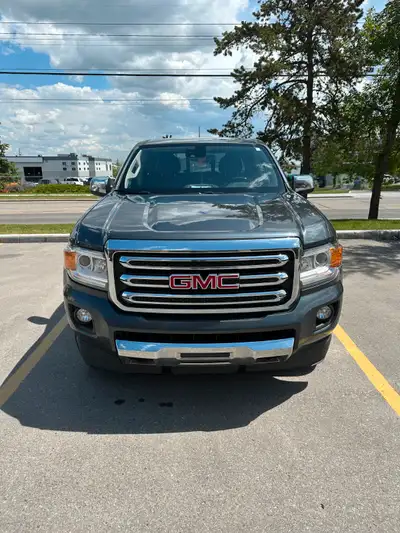 2017 GMC CANYON SLT Cyber Grey Metallic Black Leather interior Trim 3.6 L , 6 Cylinder gas Engine 8...