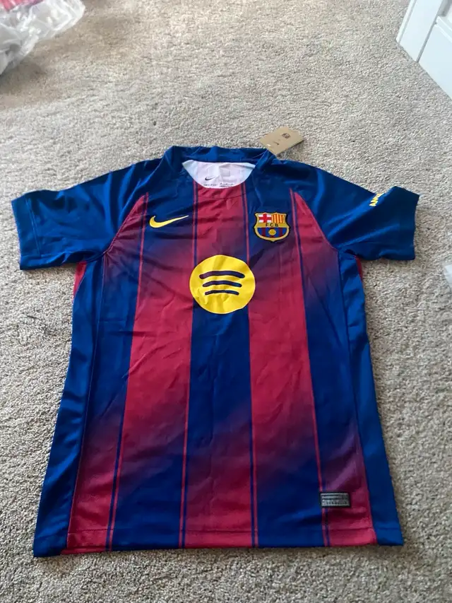 Nike Barcelona Jersey CASH ONLY in Kids & Youth in Edmonton - Image 3