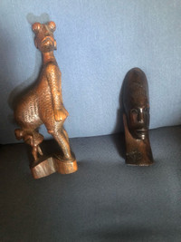 Wood statues 