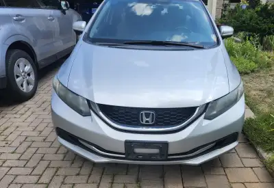 2015 Honda Civic EX in good driving condition, one owner, serviced at dealership. Power windows, AC,...