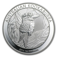 Pièce en argent/silver bullion Kookaburra 2014 1 Ounce .999