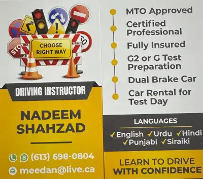 MTO  Aproved  Driving Instructor , View more