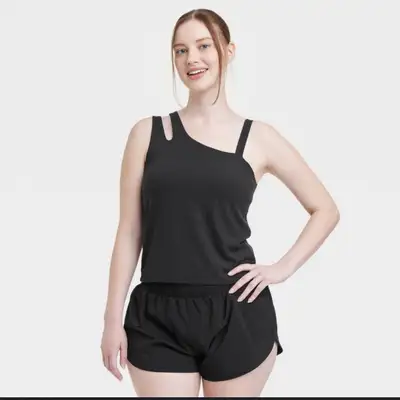 Women active top size XXL with built in bra