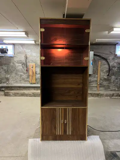 Buffet Haut Vintage Éclairage Intégré / China Cabinet Display, View more