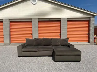 Brown Corduroy Sectional , View more