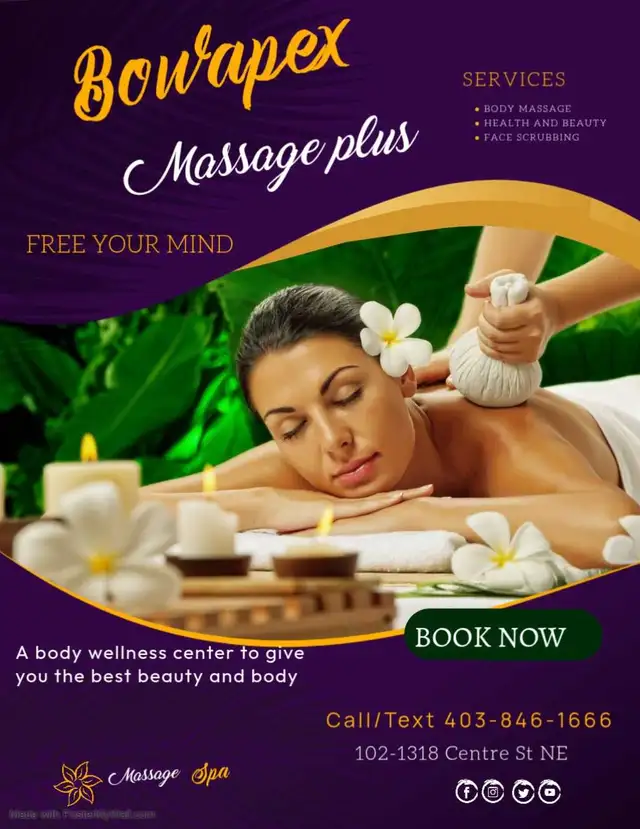 New Open!! Bowapex massage 102-1318 Centre St N  403 966 1649