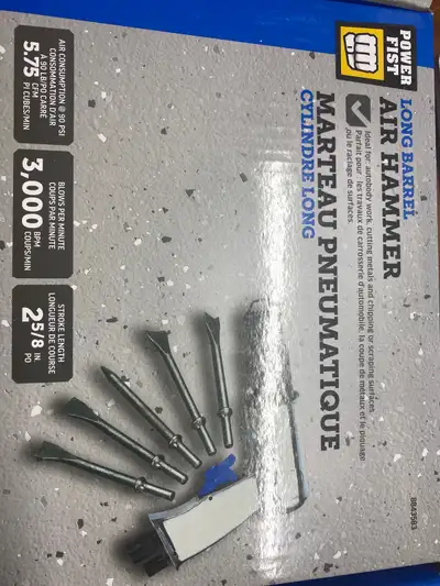 Long barrel air hammer kit , View more