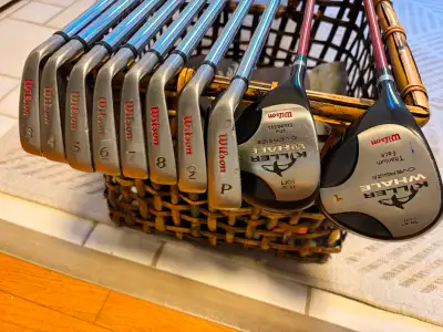Left Hand golf Clubs=Drivers 1&3 + Irons 3,4,5,6,7,8,9,PW&putter, View more