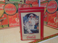 Boîte métallique coca-cola 3 dames vintage