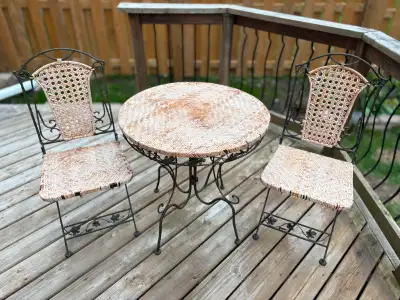 Wrought Iron Bistro Set, View more